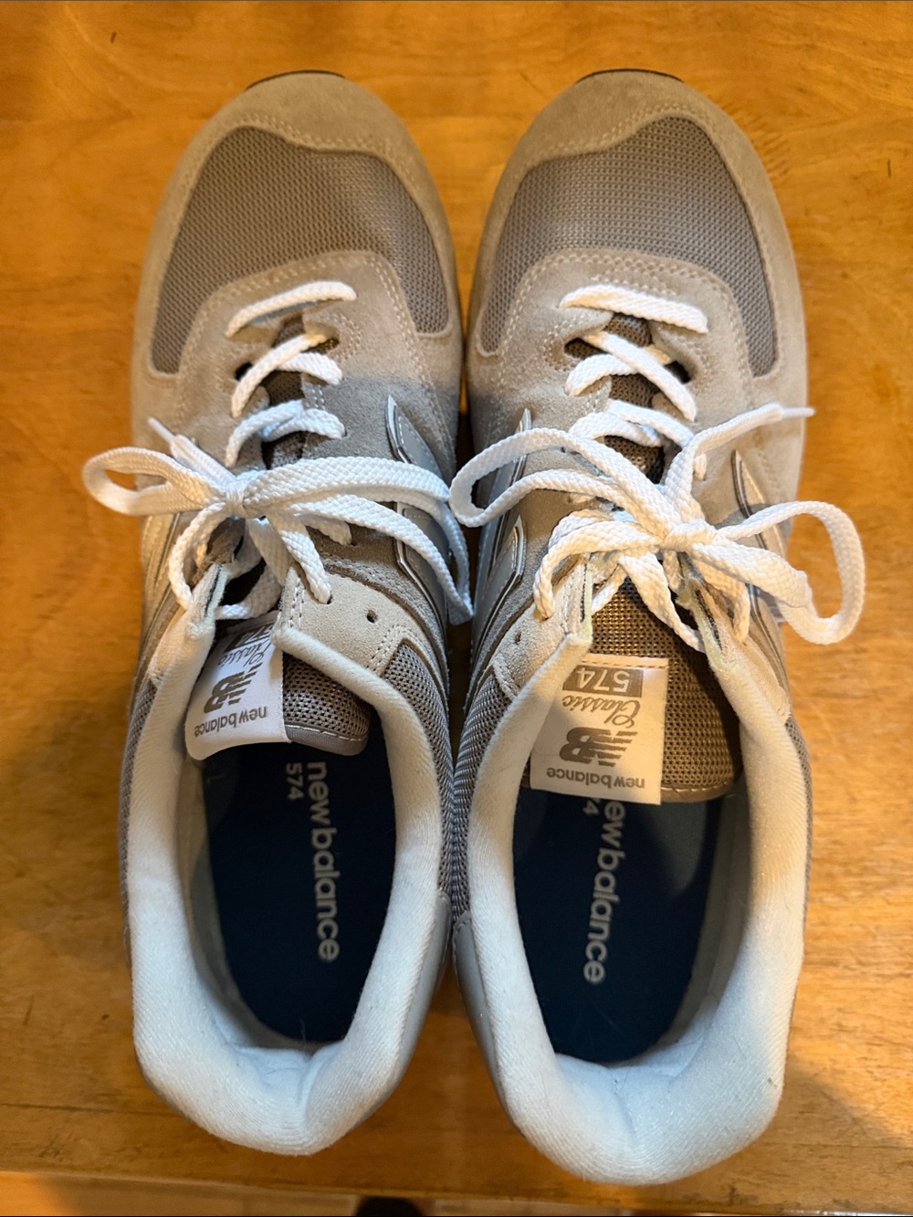 New Balance 754 Men's Sneakers in Light Gray and White size 15